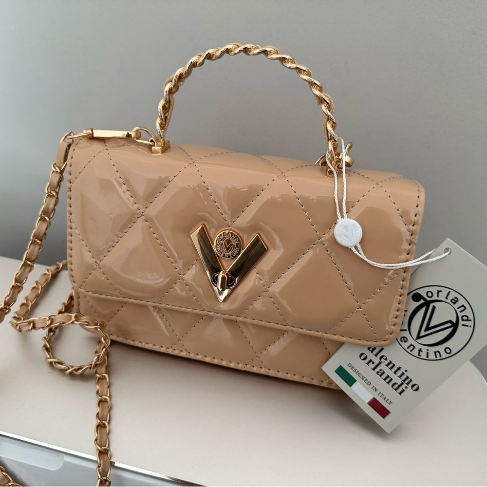 Valentino Orlandi new with tag Taupe Crossbody Bag